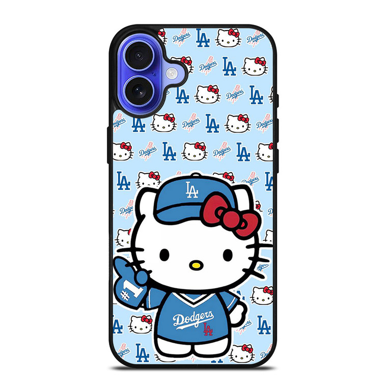 LA DODGERS HELLO KITTY iPhone 16 Case Cover