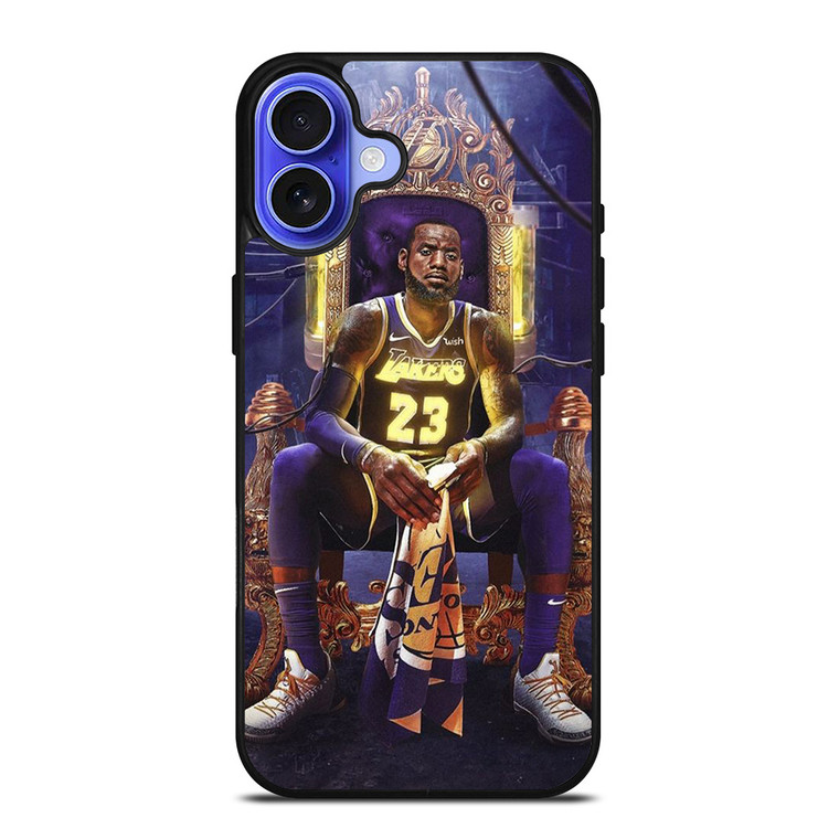 LEBRON JAMES LAKERS KING iPhone 16 Case Cover