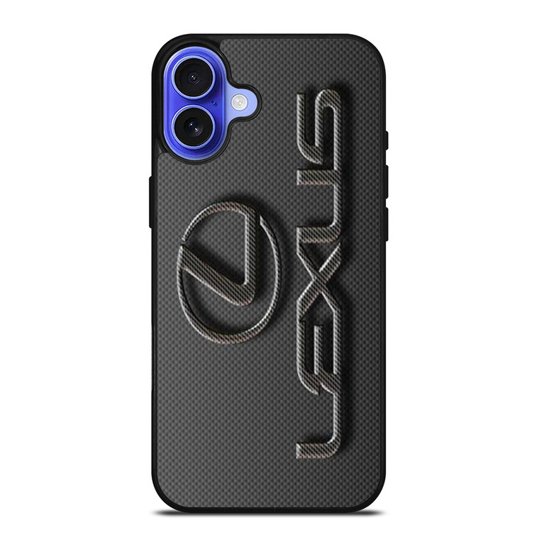 LEXUS CAR LOGO CARBON iPhone 16 Case Cover