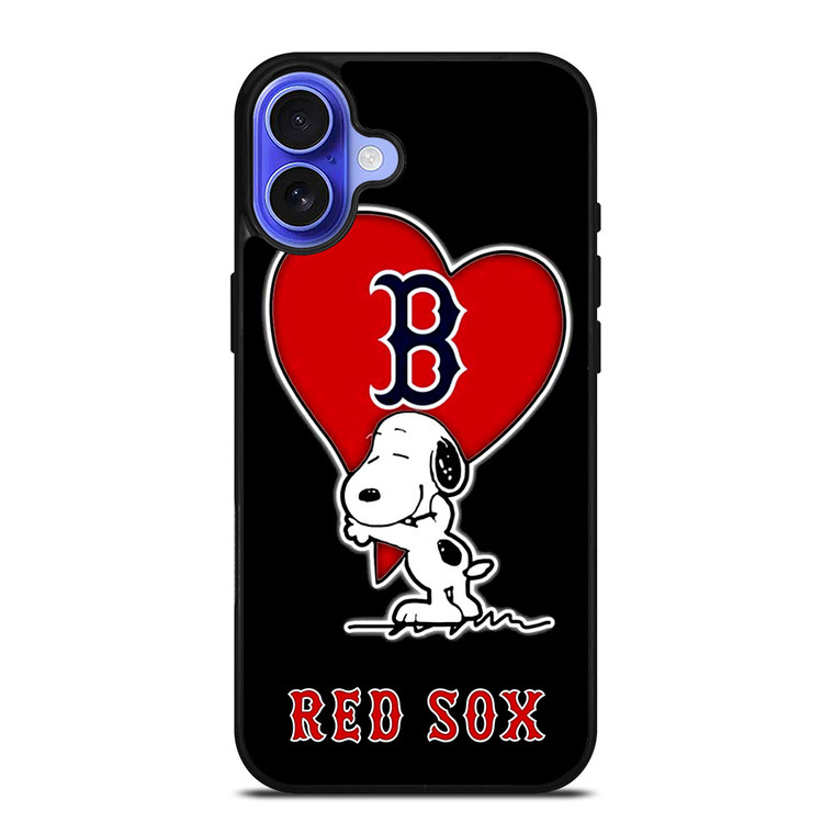 LOVE BOSTON RED SOX SNOOPY iPhone 16 Case Cover LOVE BOSTON RED SOX SNOOPY iPhone 16 Case Cover