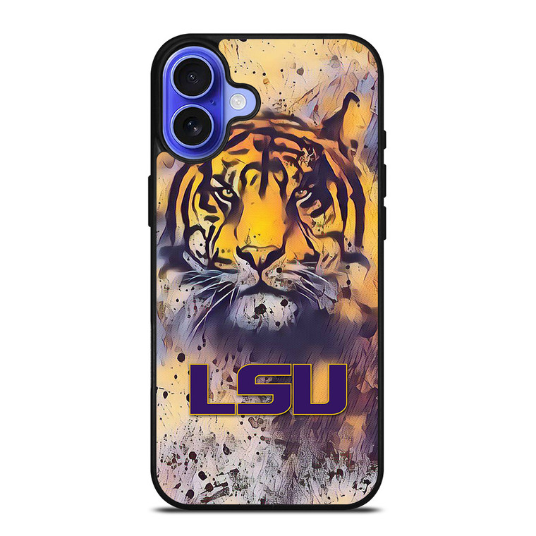 LSU TIGERS ART LOGO iPhone 16 Case Cover