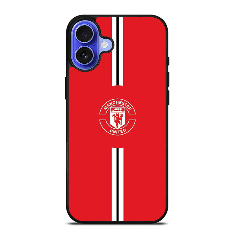MANCHESTER UNITED FC LOGO FOOTBALL CLUB RED DEVILS ICON iPhone 16 Case Cover