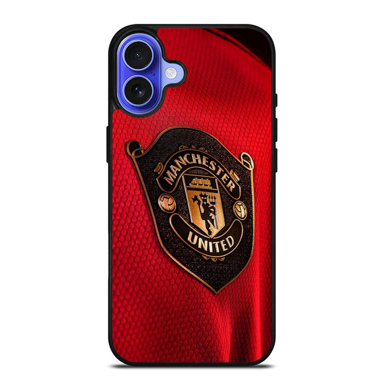 MANCHESTER UNITED NEW LOGO JERSEY iPhone 16 Case Cover