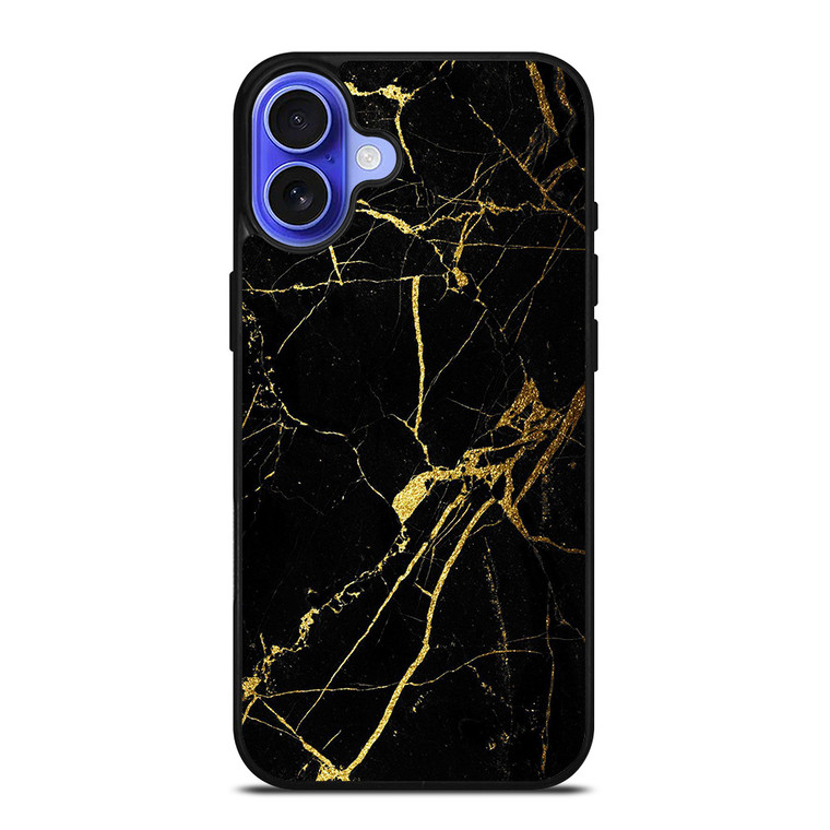 MARBLE GOLD PATTERN iPhone 16 Case Cover
