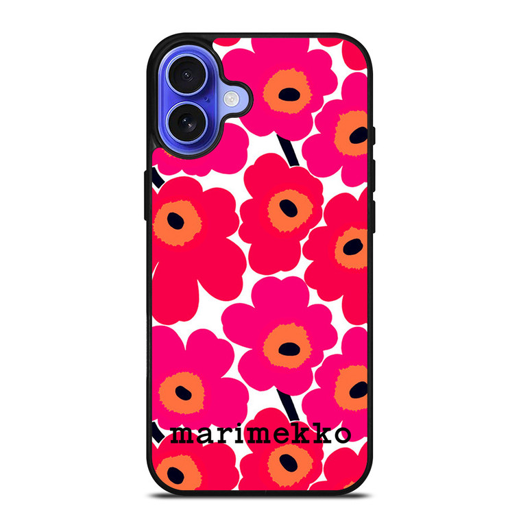 MARIMEKKO UNIKO RED FLOWER iPhone 16 Case Cover MARIMEKKO UNIKO RED FLOWER iPhone 16 Case Cover