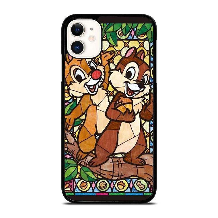 CHIP AND DALE DISNEY GLASS iPhone 11 Case Cover