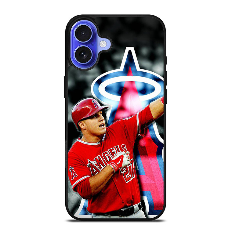 MIKE TROUT LOS ANGELES ANGELS iPhone 16 Case Cover