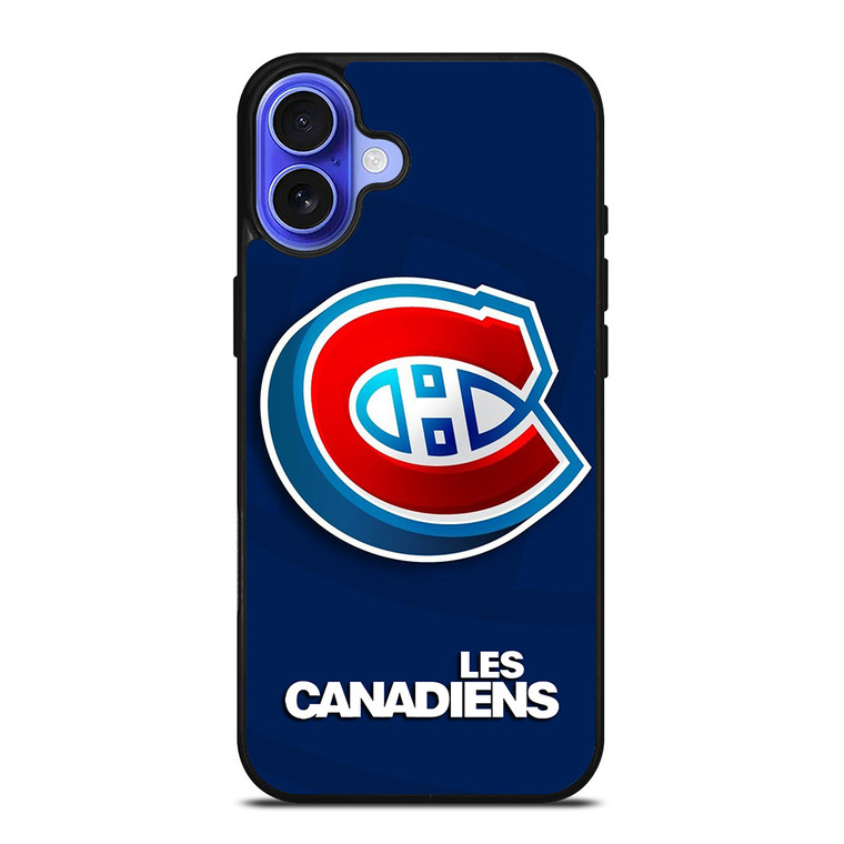 MONTREAL LES CANADIENS NHL 3D LOGO iPhone 16 Case Cover
