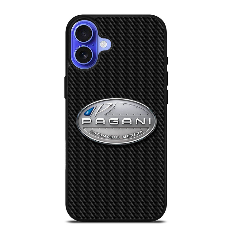 PAGANI AUTOMOBILI CARBON LOGO iPhone 16 Case Cover