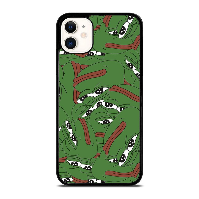 PEPE THE SMUG FROG COLLAGE iPhone 11 Case Cover
