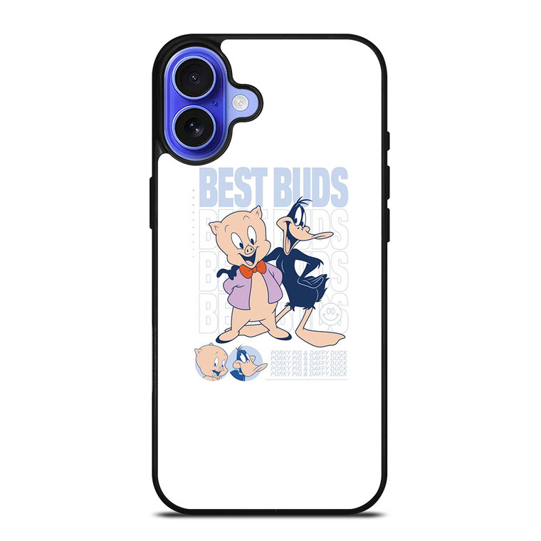 PORKY PIG AND DAFFY DUCKS BEST BUDS iPhone 16 Case Cover PORKY PIG AND DAFFY DUCKS BEST BUDS iPhone 16 Case Cover