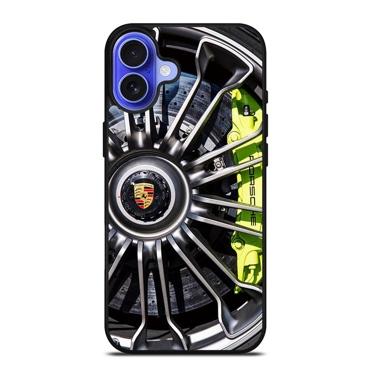 PORSCHE CAR ICON WHEEL LOGO iPhone 16 Case Cover