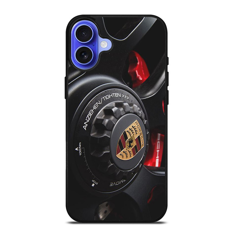 PORSCHE CAR LOGO WHEEL ICON iPhone 16 Case Cover