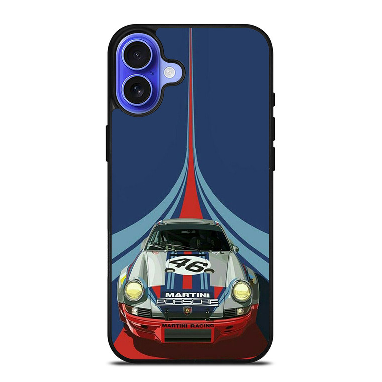 PORSCHE MARTINI RACING CAR LOGO 46 iPhone 16 Case Cover