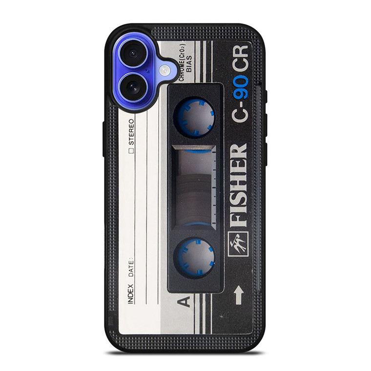 RETRO CASSETTE TAPE C-90 CR iPhone 16 Case Cover