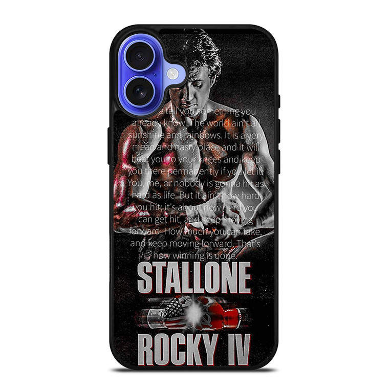 ROCKY BALBOA QUOTE ART iPhone 16 Case Cover