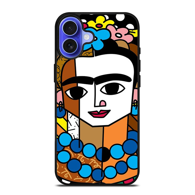 ROMERO BRITTO FRIDA KAHLO iPhone 16 Case Cover