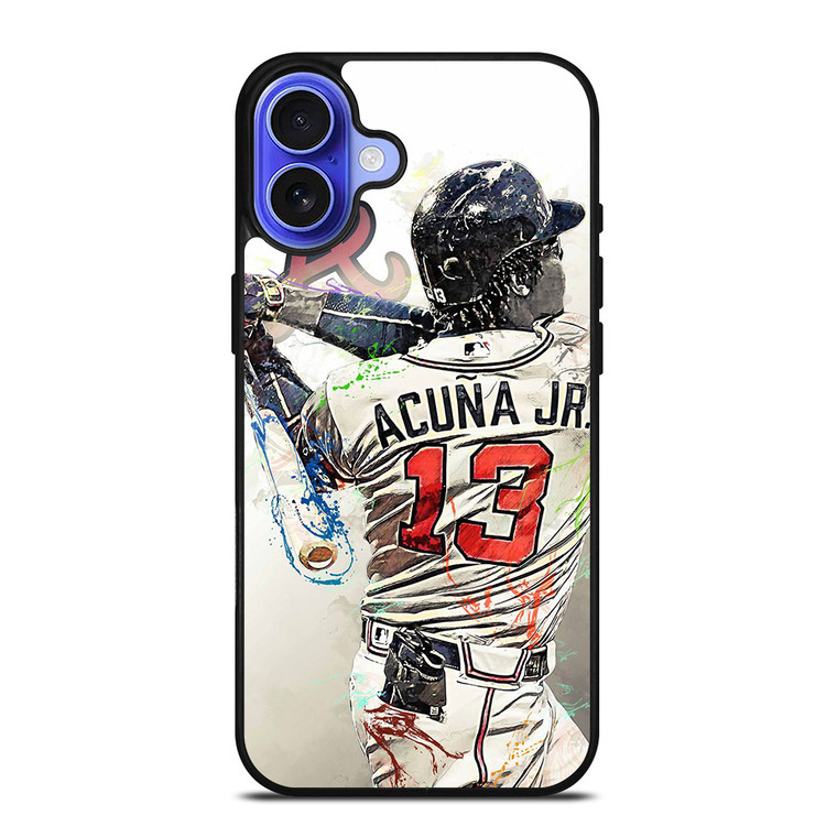 RONALD ACUNA JR 13 ATLANTA BRAVES iPhone 16 Case Cover