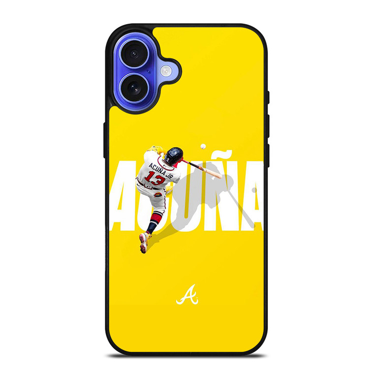 RONALD ACUNA JR ATLANTA BRAVES 13 iPhone 16 Case Cover RONALD ACUNA JR ATLANTA BRAVES 13 iPhone 16 Case Cover