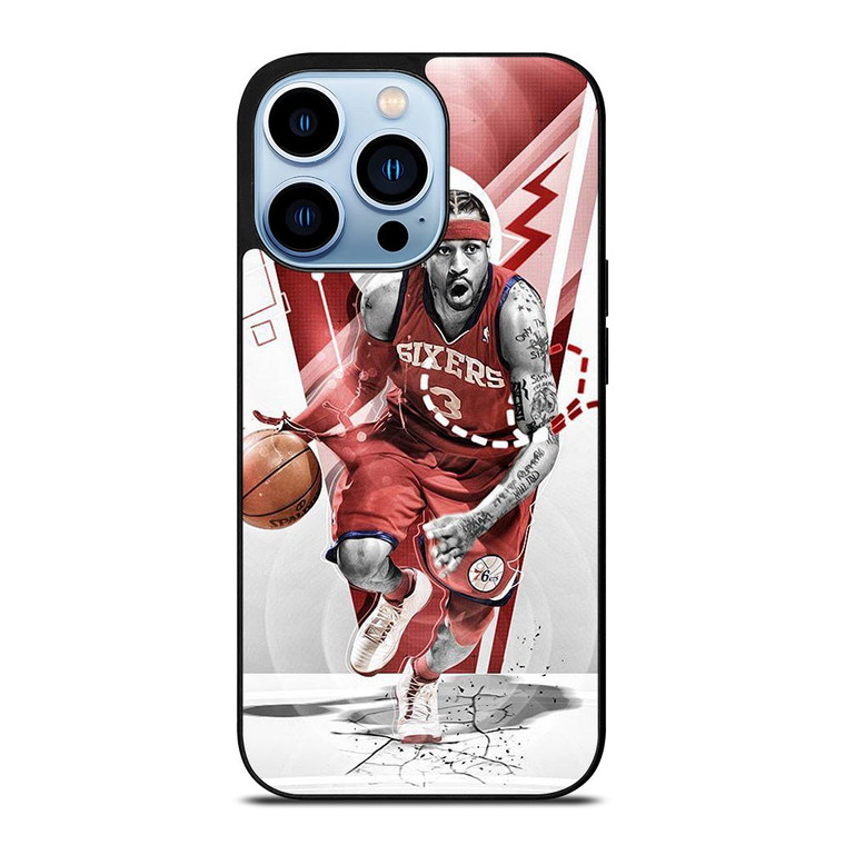 ALLEN IVERSON SIXERS BASKETBALL iPhone 13 Pro Max Case Cover