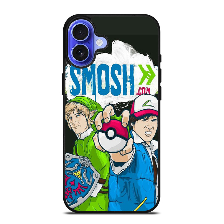 SMOSH ZELDA AND POKEMON iPhone 16 Case Cover SMOSH ZELDA AND POKEMON iPhone 16 Case Cover