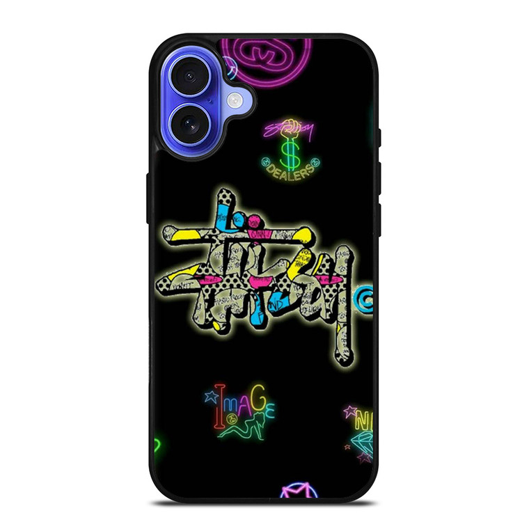 STUSSY LOGO COLOR FULL iPhone 16 Case Cover