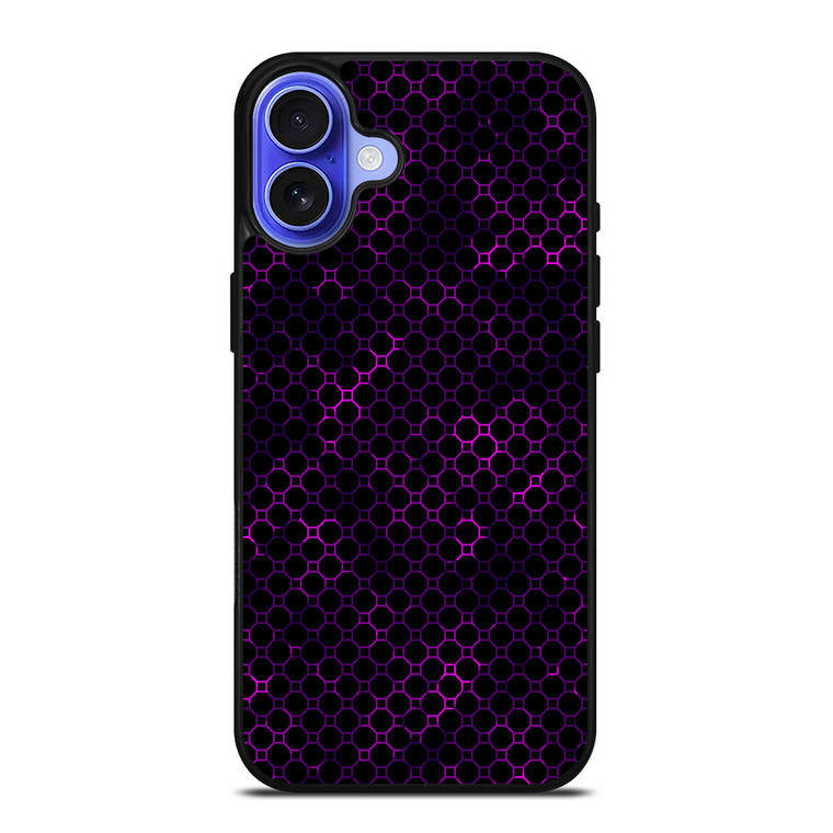 STYLISH HEXAGONAL VIOLET PATTERN iPhone 16 Case Cover STYLISH HEXAGONAL VIOLET PATTERN iPhone 16 Case Cover