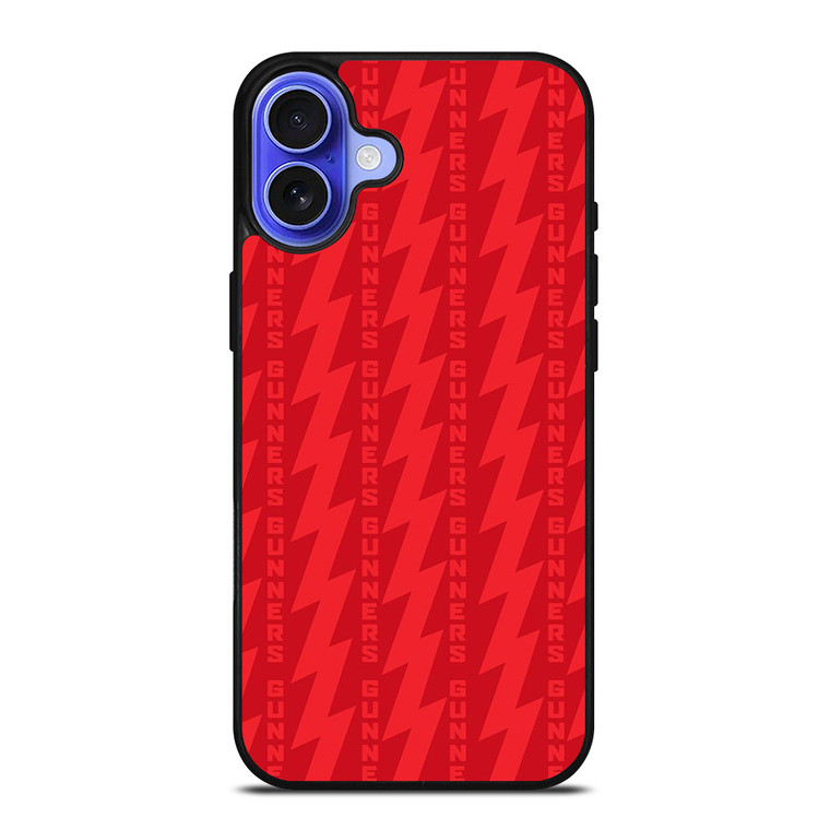 THE GUNNERS ARSENAL RED PATTERN iPhone 16 Case Cover