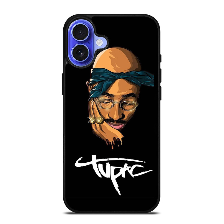 TUPAC SHAKUR ART iPhone 16 Case Cover TUPAC SHAKUR ART iPhone 16 Case Cover