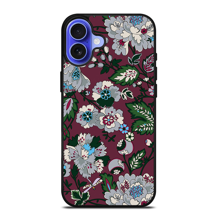 VERA BRADLEY BORDEAUX BLOOMS iPhone 16 Case Cover