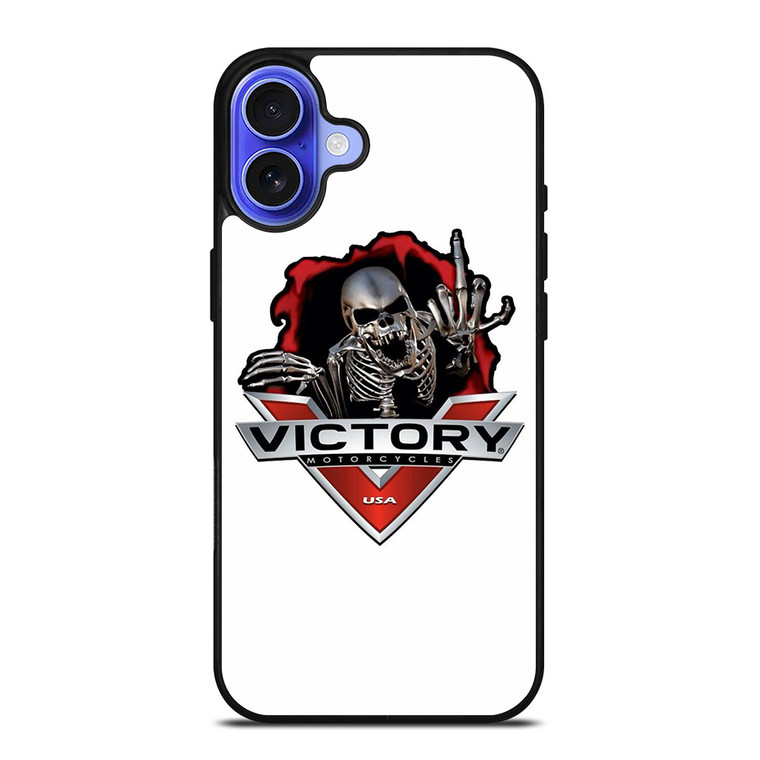 VICTORY MOTORCYCLE SKULL USA LOGO iPhone 16 Case Cover