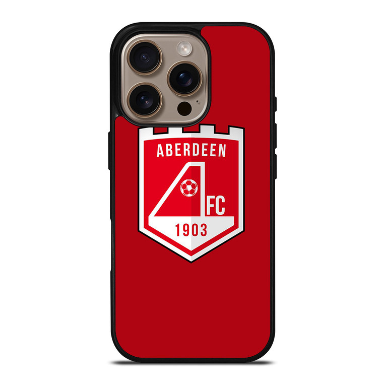ABERDEEN FC FOOTBALL CLUB LOGO SCOTLAND iPhone 16 Pro Case Cover