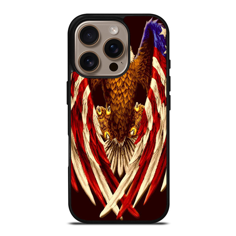 AMERICA FLAG EAGLE iPhone 16 Pro Case Cover