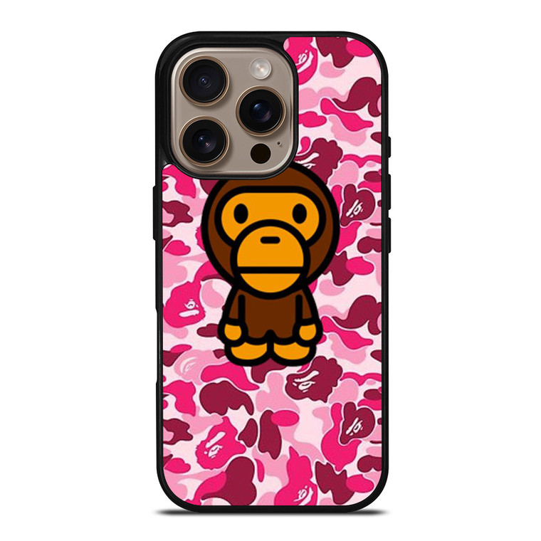 BABY MILO BAPE CAMO iPhone 16 Pro Case Cover