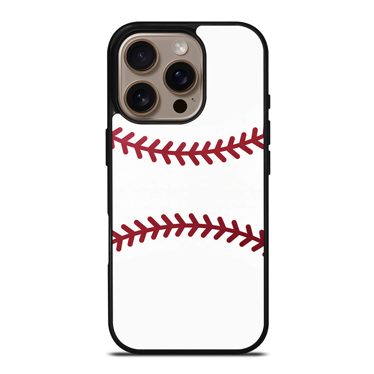 BASEBALL RED STITCHING iPhone 16 Pro Case Cover