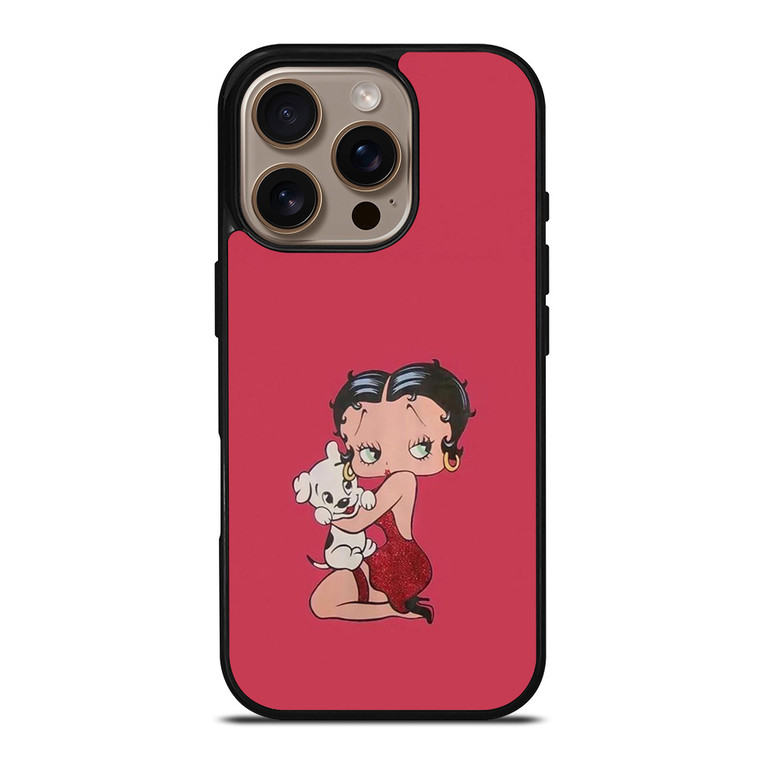 BETTY BOOP AND PUDGY CARTOON iPhone 16 Pro Case Cover