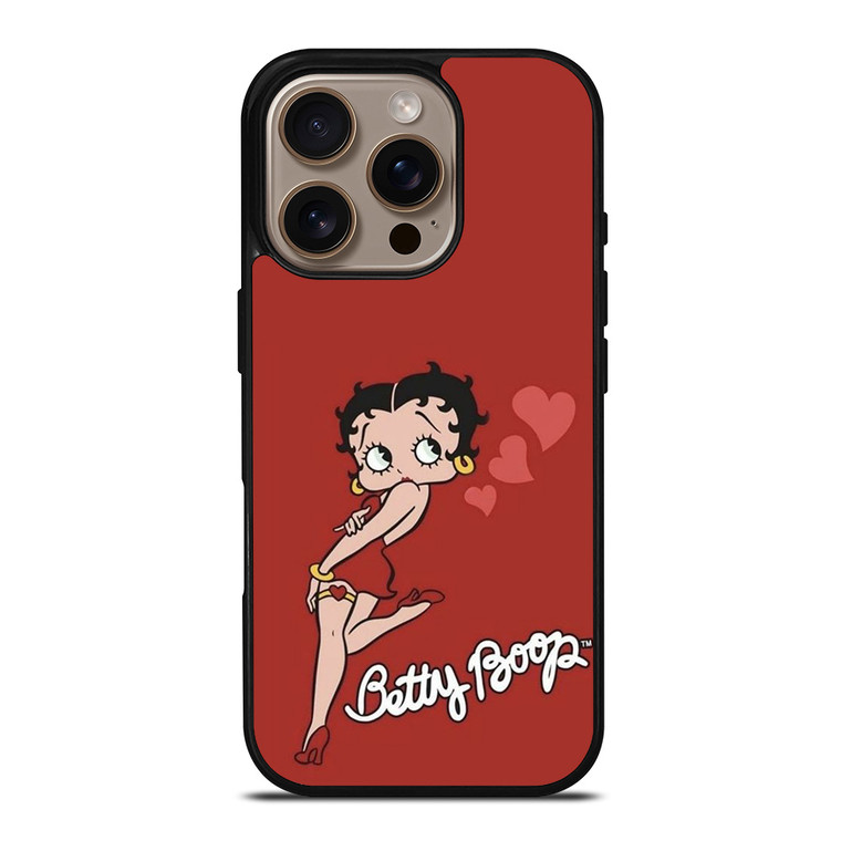 BETTY BOOP CARTOON LOVE iPhone 16 Pro Case Cover