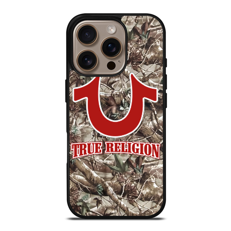 BIG BUDDHA TRUE RELIGION CAMO LOGO iPhone 16 Pro Case Cover