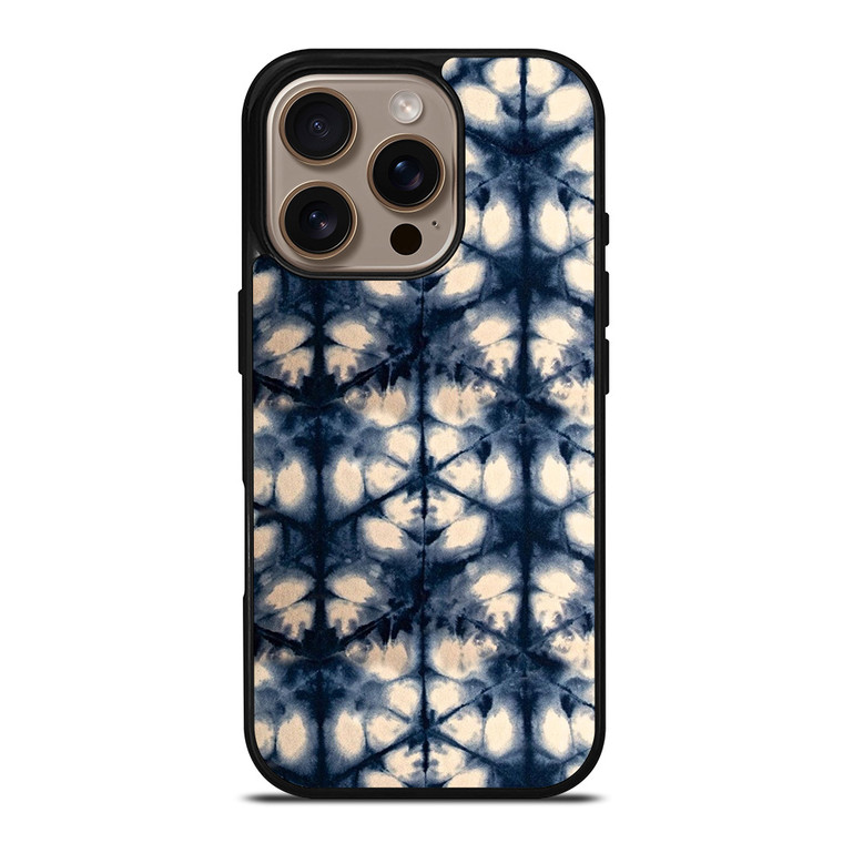 BLUE WILDFLOWER PATTERN iPhone 16 Pro Case Cover
