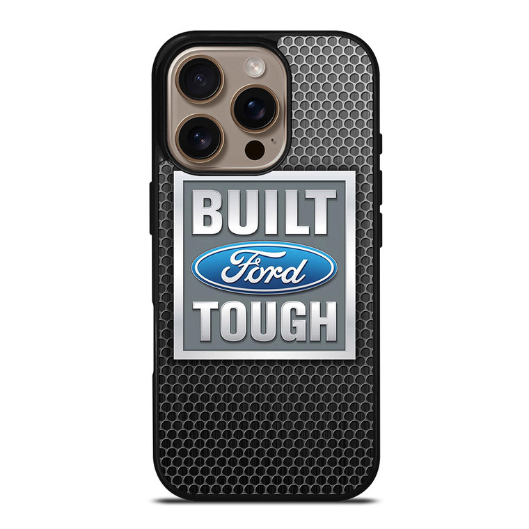 BUILT FORD TOUGH METAL CARBON iPhone 16 Pro Case Cover