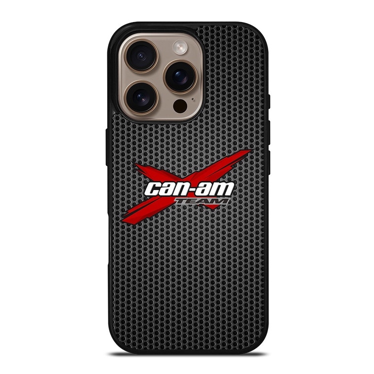 CAN AM X TEAM METAL LOGO iPhone 16 Pro Case Cover