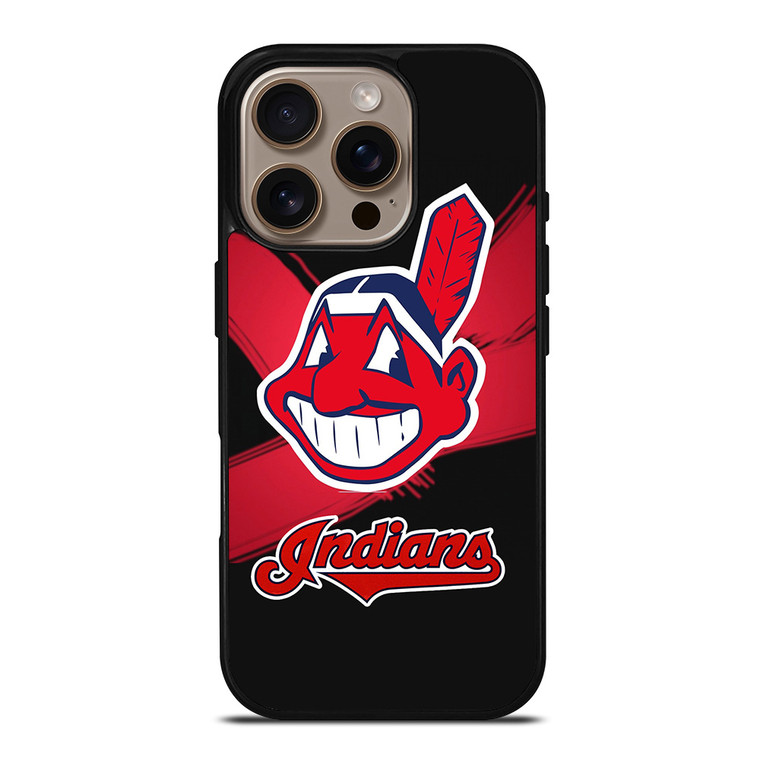 CLEVELAND INDIANS ART MLB iPhone 16 Pro Case Cover