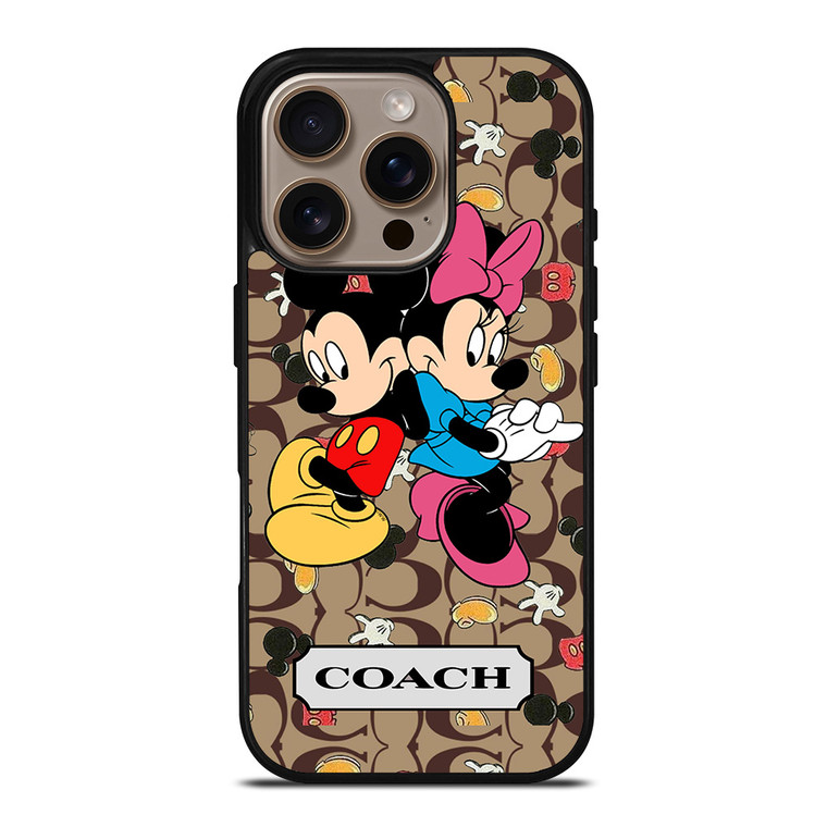 COACH MICKEY MINNIE MOUSE LOVE iPhone 16 Pro Case Cover