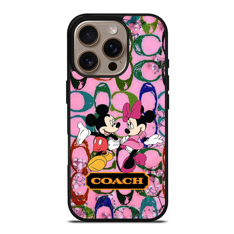 COACH MICKEY MINNIE MOUSE iPhone 16 Pro Case Cover