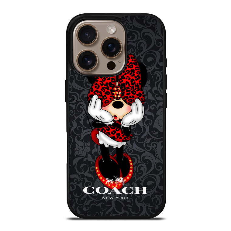 COACH MINNIE MOUSE CARTOON iPhone 16 Pro Case Cover