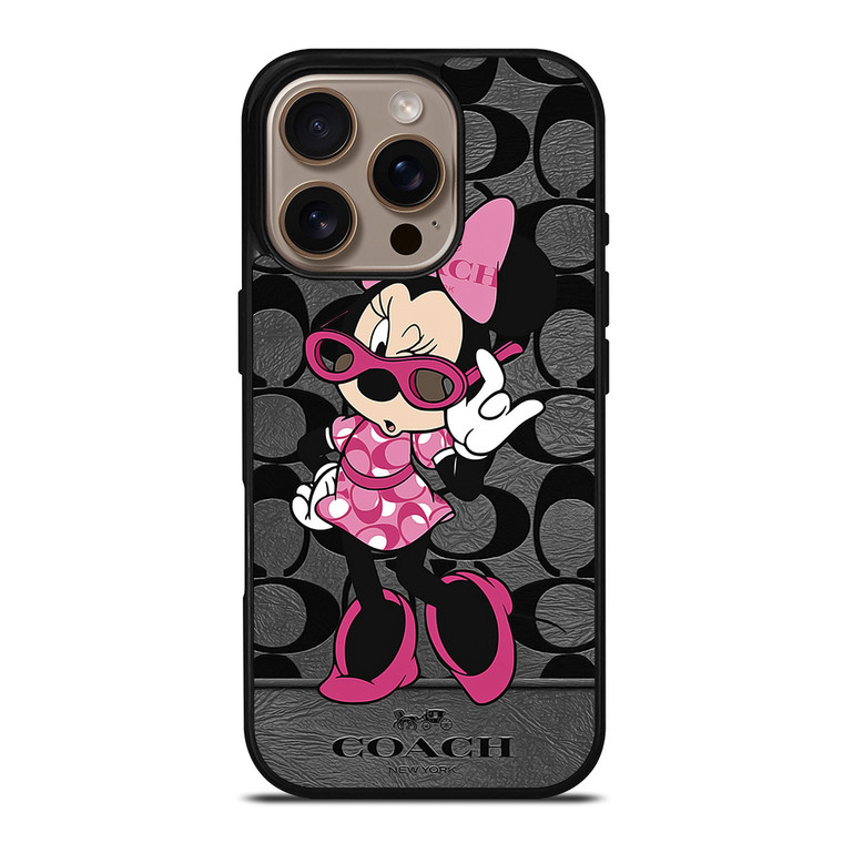 COACH MINNIE MOUSE CUTE iPhone 16 Pro Case Cover