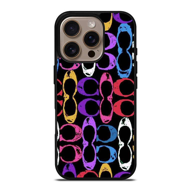 COACH NEW YORK ART LOGO iPhone 16 Pro Case Cover