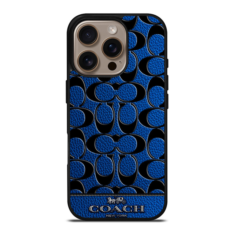 COACH NEW YORK BLUE 3 iPhone 16 Pro Case Cover