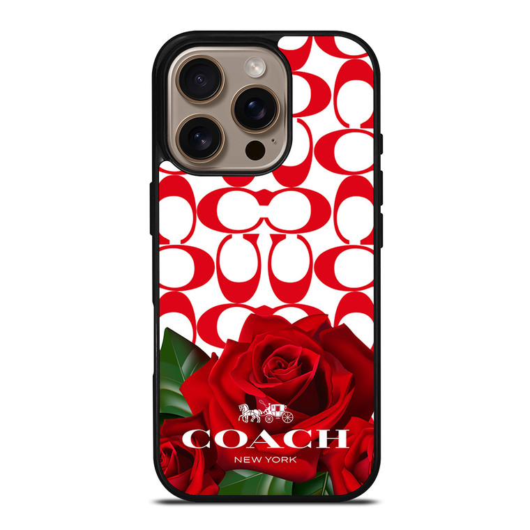COACH NEW YORK FLOWER 4 iPhone 16 Pro Case Cover