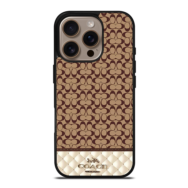COACH NEW YORK LUXURY FASHION LOGO iPhone 16 Pro Case Cover
